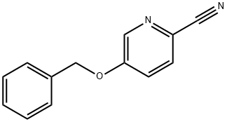 2-PYRIDINECARBONITRILE, 5-(PHENYLMETHOXY)- Structure