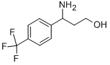 3-(4-TRIFLUOROMETHYLPHENYL)-DL-BETA-ALANINOL
 Struktur