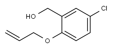 [2-(アリルオキシ)-5-クロロフェニル]メタノール 化学構造式
