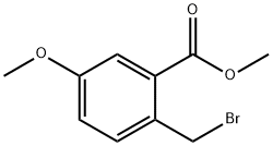 2-溴甲基-5-甲氧基苯甲酸甲酯,788081-99-2,结构式