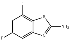 2-アミノ-5,7-ジフルオロベンゾチアゾール 化学構造式