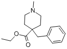1-METHYL-4-(PHENYLMETHYL)-4-PIPERIDINECARBOXYLIC ACID ETHYL ESTER Struktur
