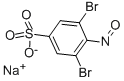 3,5-DIBROMO-4-NITROSO-BENZENESULFONIC ACID SODIUM SALT Structure