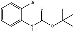 N-(叔丁氧羰基)-2-溴苯胺 结构式