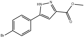METHYL 3-(4-BROMOPHENYL)-1H-PYRAZOLE-5-CARBOXYLATE Structure