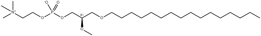 1-O-HEXADECYL-2-O-METHYL-SN-GLYCERYL-3-PHOSPHORYLCHOLINE Structure