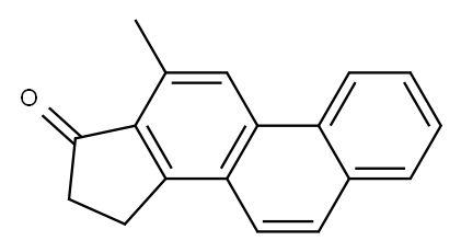 15,16-dihydro-12-methylcyclopenta(a)phenanthren-17-one 化学構造式