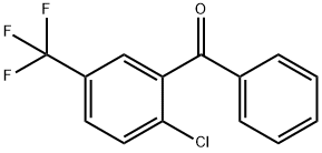 2-氯-5-(三氟甲基)苯甲酮 结构式