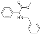(ベンジルアミノ)(フェニル)酢酸メチル 化学構造式