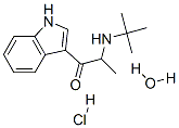 1-(1H-indol-3-yl)-2-(tert-butylamino)propan-1-one hydrate hydrochlorid e|