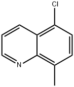 5-氯-8-甲基喹啉 结构式