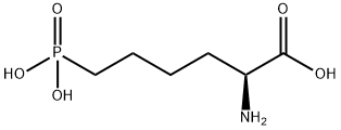 2-アミノ-6-ホスホノヘキサン酸 化学構造式