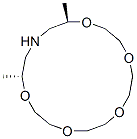 (14R*,18R*)-14,18-dimethyl-1,4,7,10,13-pentaoxa-16-azacyclooctadecane Structure