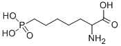 rac-(R*)-2-アミノ-7-ホスホノヘプタン酸 化学構造式