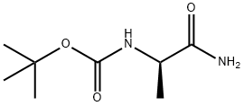 N-BOC-D-丙氨酰胺, 78981-25-6, 结构式