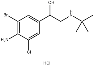 溴代克伦特罗盐酸盐, 78982-84-0, 结构式