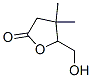 5-(ヒドロキシメチル)-4,4-ジメチルオキソラン-2-オン 化学構造式