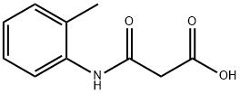 3-[(2-メチルフェニル)アミノ]-3-オキソプロパン酸 化学構造式