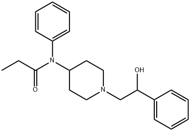 β-ヒドロキシフェンタニル 化学構造式