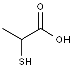 2-Mercaptopropionic acid Struktur