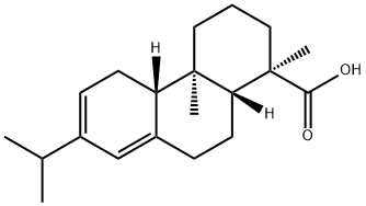 (1R)-1,2,3,4,4a,4bα,5,9,10,10aα-デカヒドロ-1,4aβ-ジメチル-7-(1-メチルエチル)フェナントレン-1-カルボン酸 化学構造式