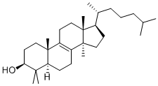 ラノスタ-8-エン-3β-オール 化学構造式