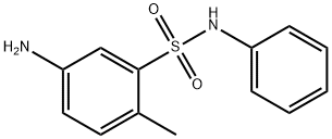 5-アミノ-2-メチル-N-フェニルベンゼンスルホンアミド 化学構造式