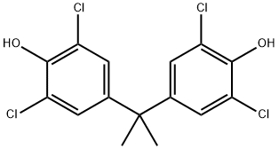 テトラクロロビスフェノール A 化学構造式