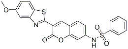 Benzenesulfonamide, N-3-(5-methoxy-2-benzothiazolyl)-2-oxo-2H-1-benzopyran-7-yl- Structure