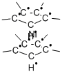 BIS(TETRAMETHYLCYCLOPENTADIENYL)NICKEL Struktur