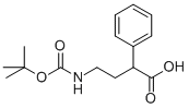 4-[(tert-Butoxycarbonyl)amino]-2-phenylbutanoic acid Struktur