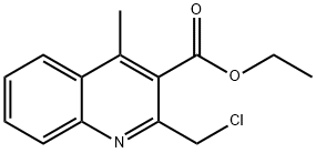 ETHYL 2-(CHLOROMETHYL)-4-METHYLQUINOLINE-3-CARBOXYLATE Structure