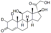 氘代氢化可的松,79037-25-5,结构式