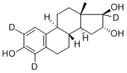 雌三醇-D3, 79037-36-8, 结构式