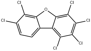 1,2,3,4,6,7-hexachlorodibenzofuran Structure