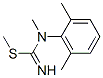 Carbamimidothioic acid, N-(2,6-dimethylphenyl)-N-methyl-, methyl ester (9CI) Struktur