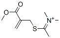 Methanaminium,  N-[1-[[2-(methoxycarbonyl)-2-propenyl]thio]ethylidene]-N-methyl-  (9CI) 结构式