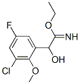 Benzeneethanimidic  acid,  3-chloro-5-fluoro--alpha--hydroxy-2-methoxy-,  ethyl  ester  (9CI) 结构式