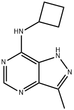 1H-Pyrazolo[4,3-d]pyrimidin-7-amine,N-cyclobutyl-3-methyl-(9CI),790666-34-1,结构式