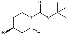 1-Piperidinecarboxylicacid,4-hydroxy-2-methyl-,1,1-dimethylethylester,(2R,4S)-(9CI) Structure