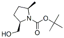 1-Pyrrolidinecarboxylicacid,2-(hydroxymethyl)-5-methyl-,1,1-dimethylethylester,(2R,5R)-(9CI),790689-62-2,结构式