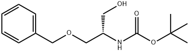 N-Boc-(S)-2-amino-3-benzyloxy-1-propanol 化学構造式