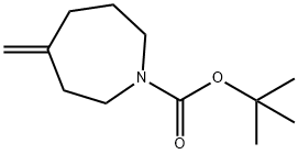 4-亚甲基氮杂环庚烷-1-甲酸叔丁酯, 790705-08-7, 结构式