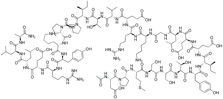 AC-ASP-PRO-MET-SER-SER-THR-TYR-ILE-GLU-GLU-LEU-GLY-LYS-ARG-GLU-VAL-THR-ILE-PRO-PRO-LYS-TYR-ARG-GLU-LEU-LEU-ALA-NH2|ACETYL-CALPASTATIN (184-210) (HUMAN)