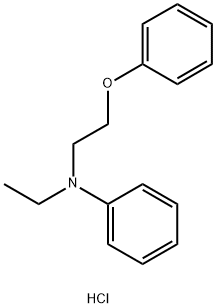 N-ETHYL-N-(2-PHENOXYETHYL)ANILINE HYDROCHLORIDE 结构式