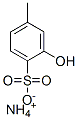 2-ヒドロキシ-4-メチルベンゼンスルホン酸アンモニウム 化学構造式