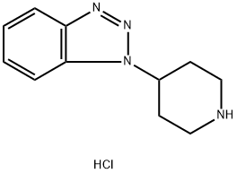 1‐(4‐ピペリジル)‐1H‐1,2,3‐ベンゾトリアゾール塩酸塩 化学構造式
