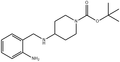 tert-butyl 4-(2-aMinobenzylaMino)piperidine-1-carboxylate Structure