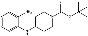 TERT-BUTYL 4-(2-AMINOPHENYLAMINO)PIPERIDINE-1-CARBOXYLATE Structure