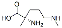 Ornithine, N5,2-dimethyl- (9CI) Structure